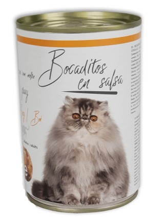 Bocaditos en Salsa Cat Buey 415g